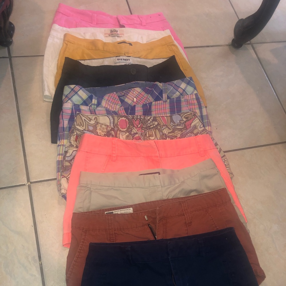 10 pair of shorts size 0-2